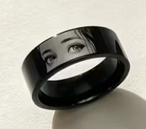 Anel com Foto dos Olhos