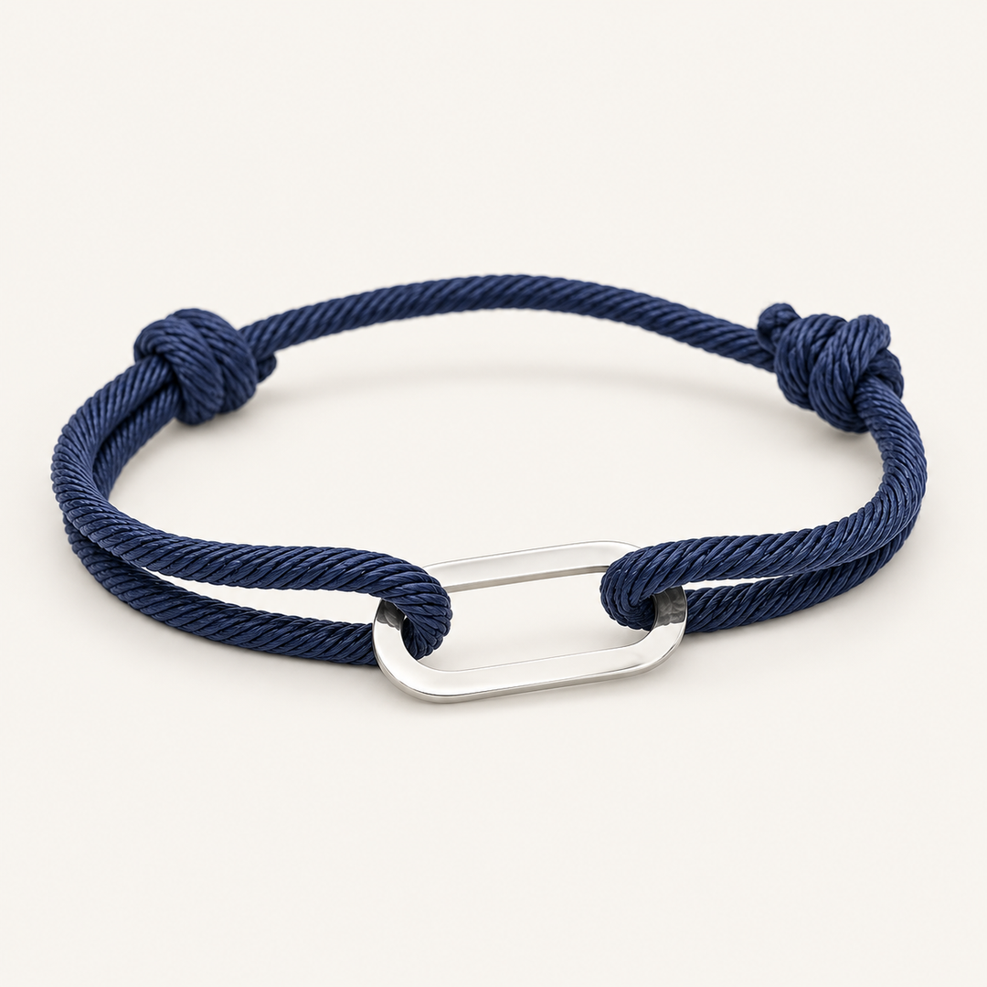 Pulseira de Cordão com Placa