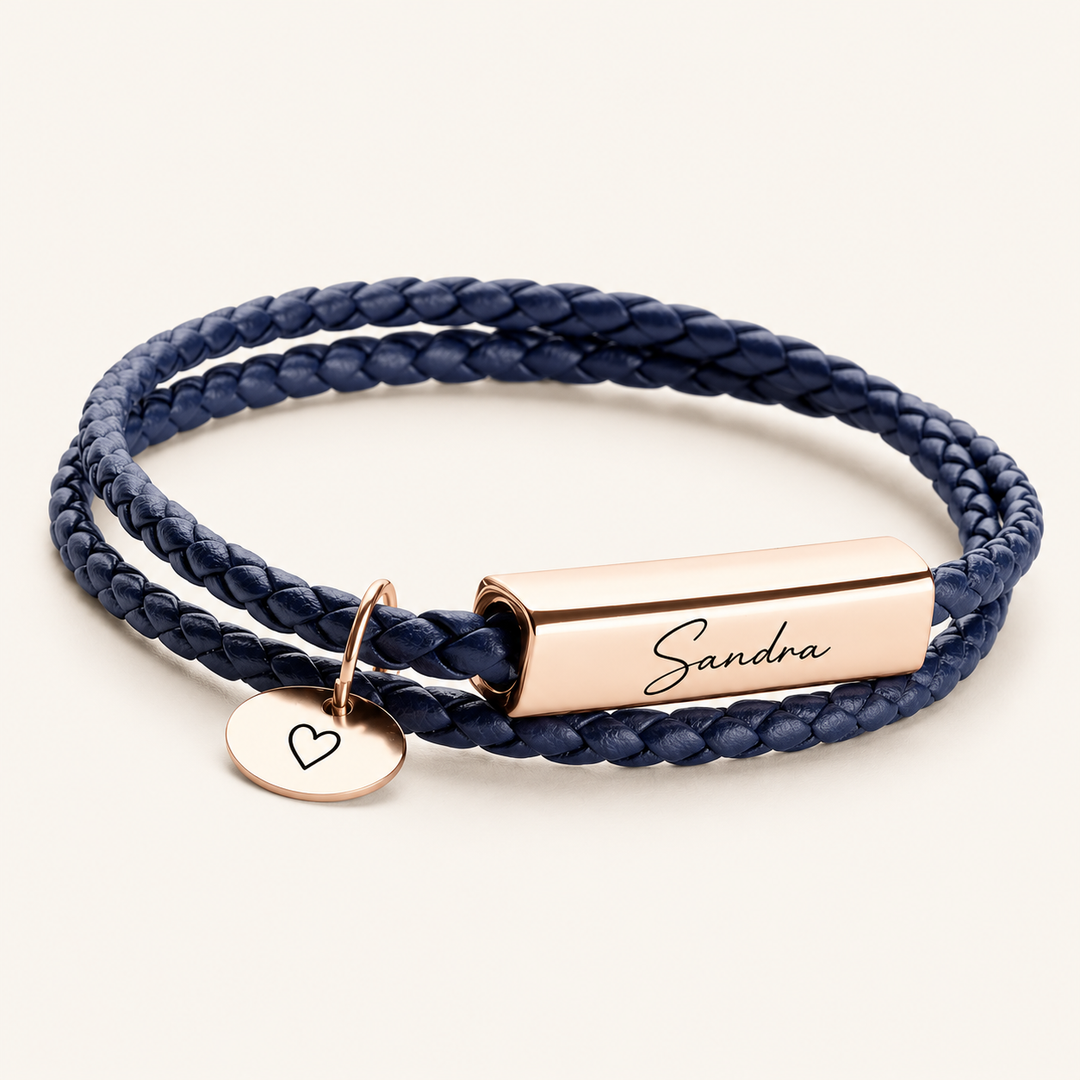 Pulseira de Duas Voltas com Nome