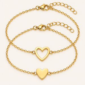 Pulseiras Coração Mãe e Filha