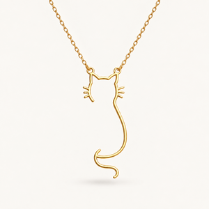 Colar Silhueta de Gato
