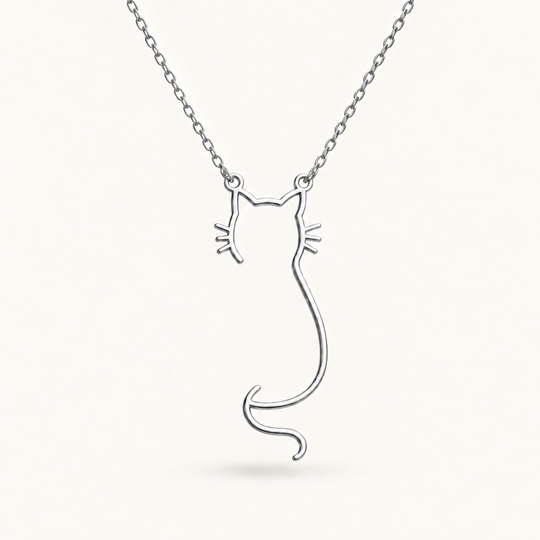 Colar Silhueta de Gato